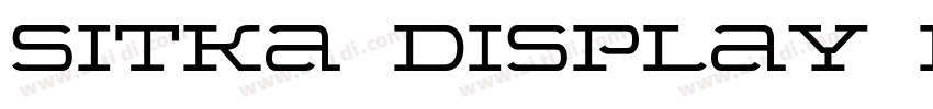 Sitka Display Bold字体转换